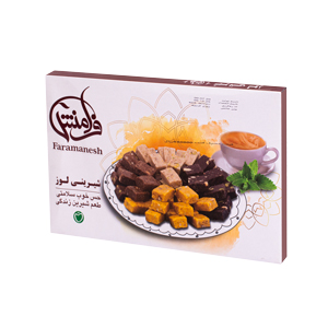 شیرینی لوز میکس سه طعم بدون قند فرامنش