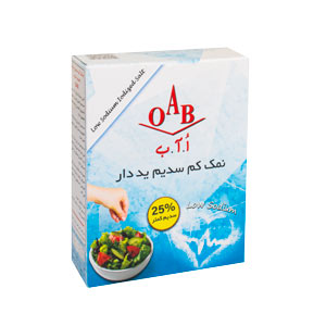 نمک کم سدیم ید‌دار اُآب ۴۰۰ گرمی