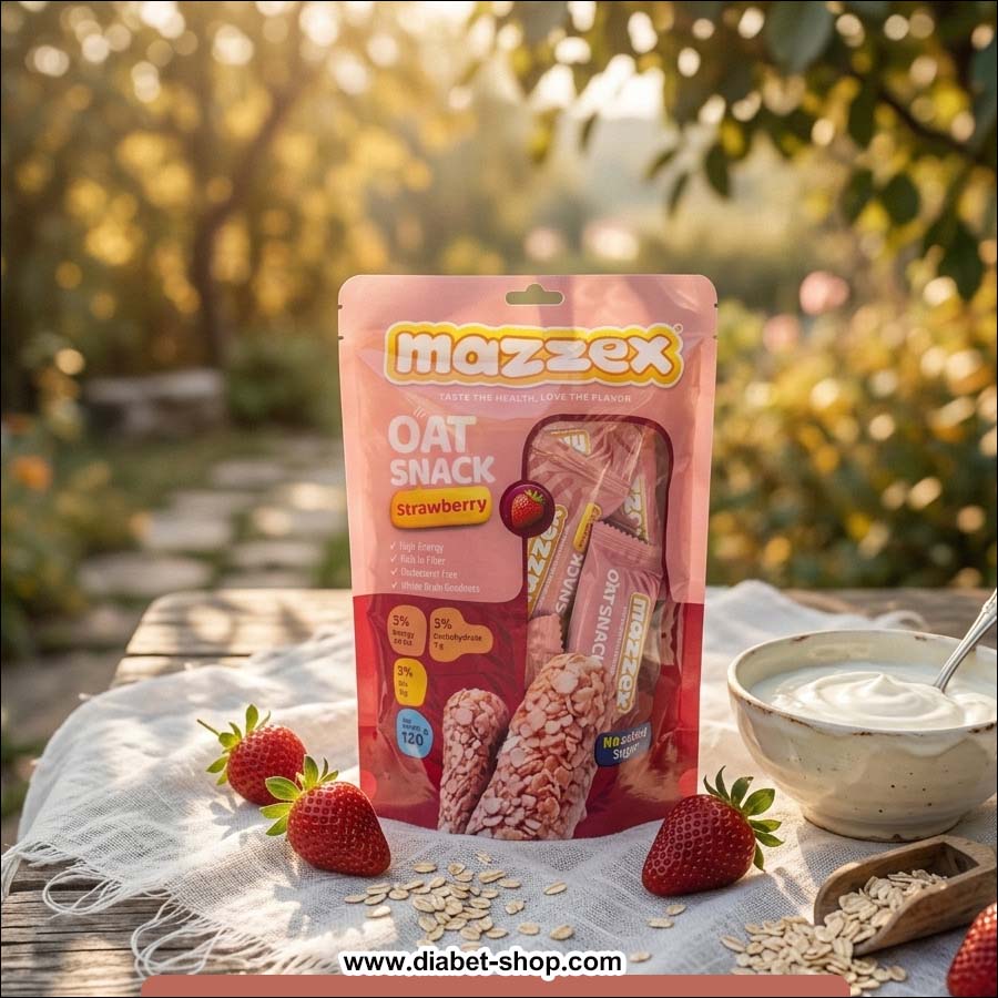 Mazzex Strawberry Flavored Oatmeal Diet Bar Cereal