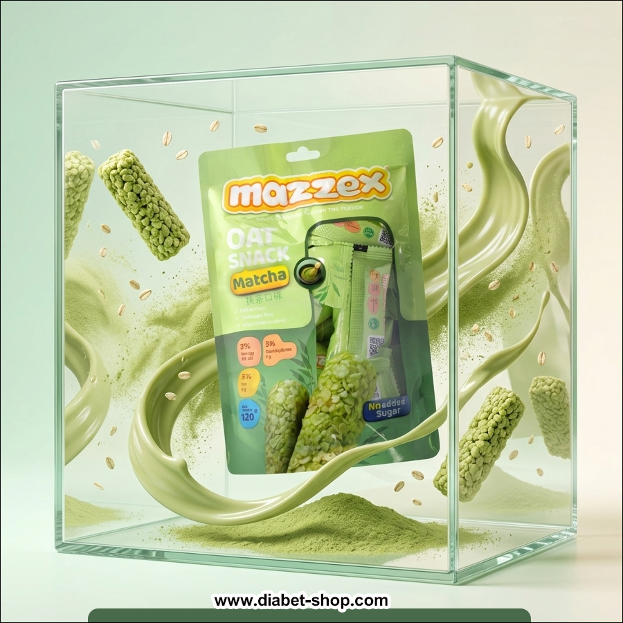Oatmeal Diet Bar Cereal with Matcha Flavor Mazzex
