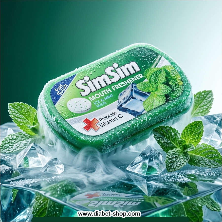 Sugar free mouth freshener tablets with mint flavor Sim Sim