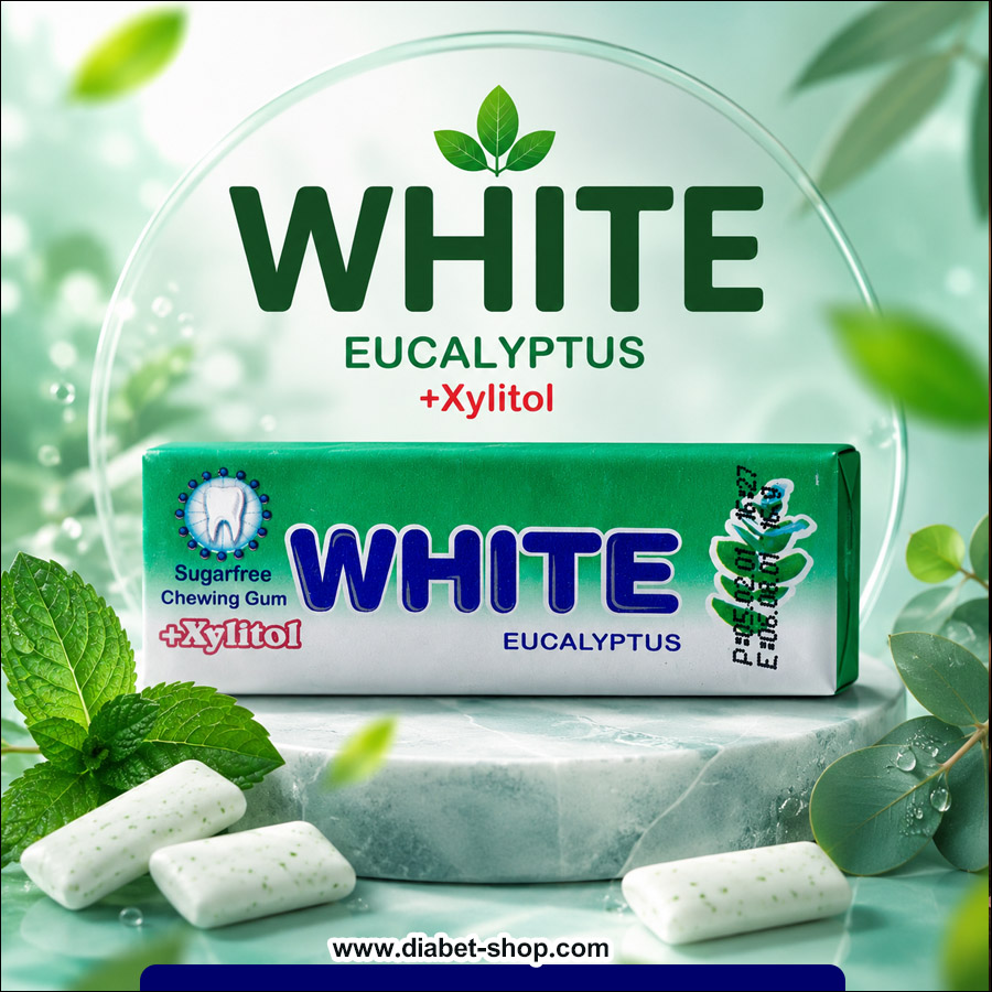White Eucalyptus Flavored Sugar Free Gum mcxcwYa
