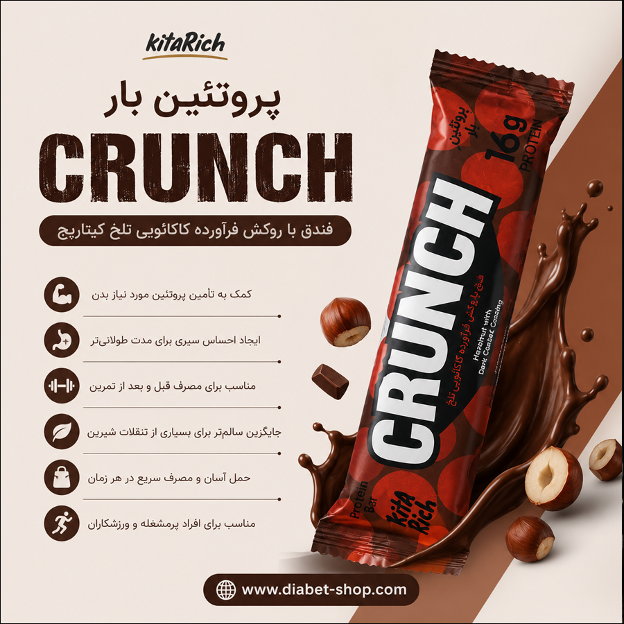 KitaRich Hazelnut Crunch Protein Bar Coated in Dark Cocoa Compound 2