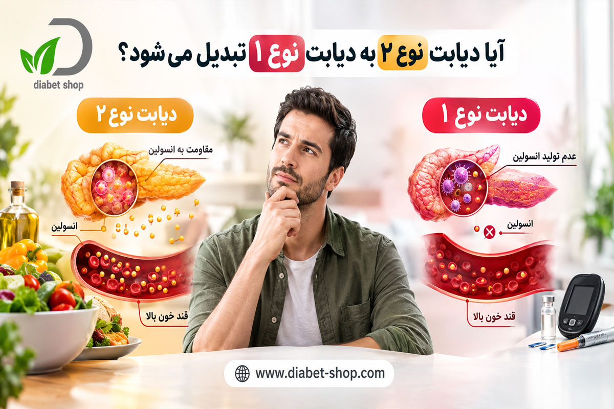 Does type 2 diabetes turn into type 1 diabetes