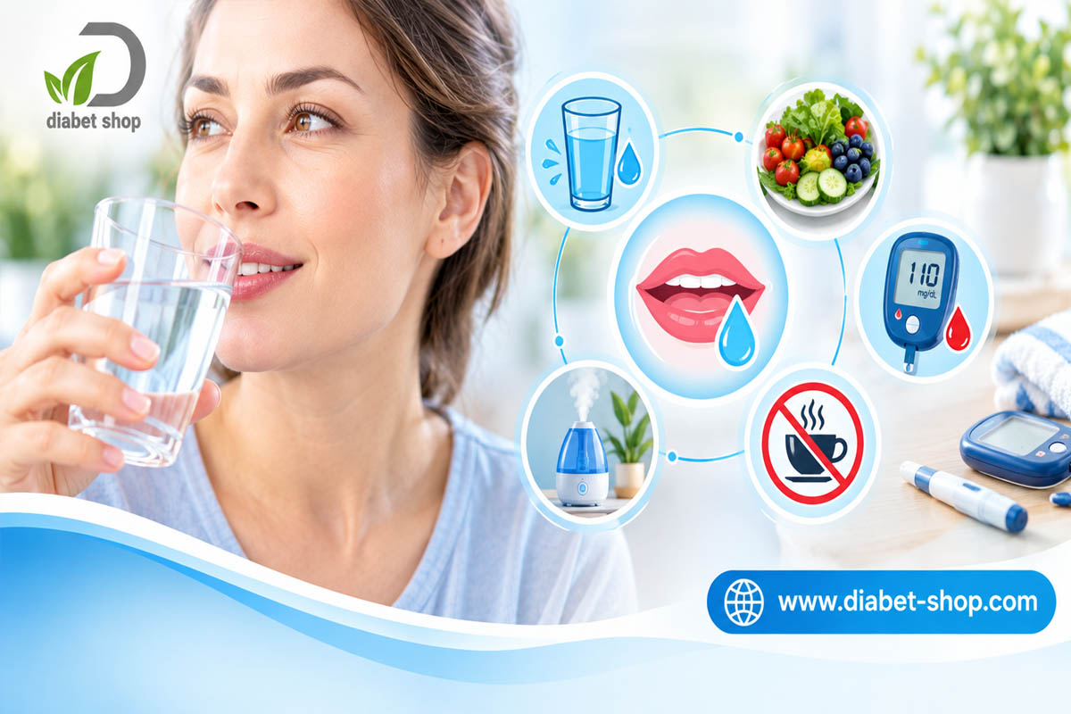 Is dry mouth in people with diabetes a sign of high blood sugar or low blood sugar5