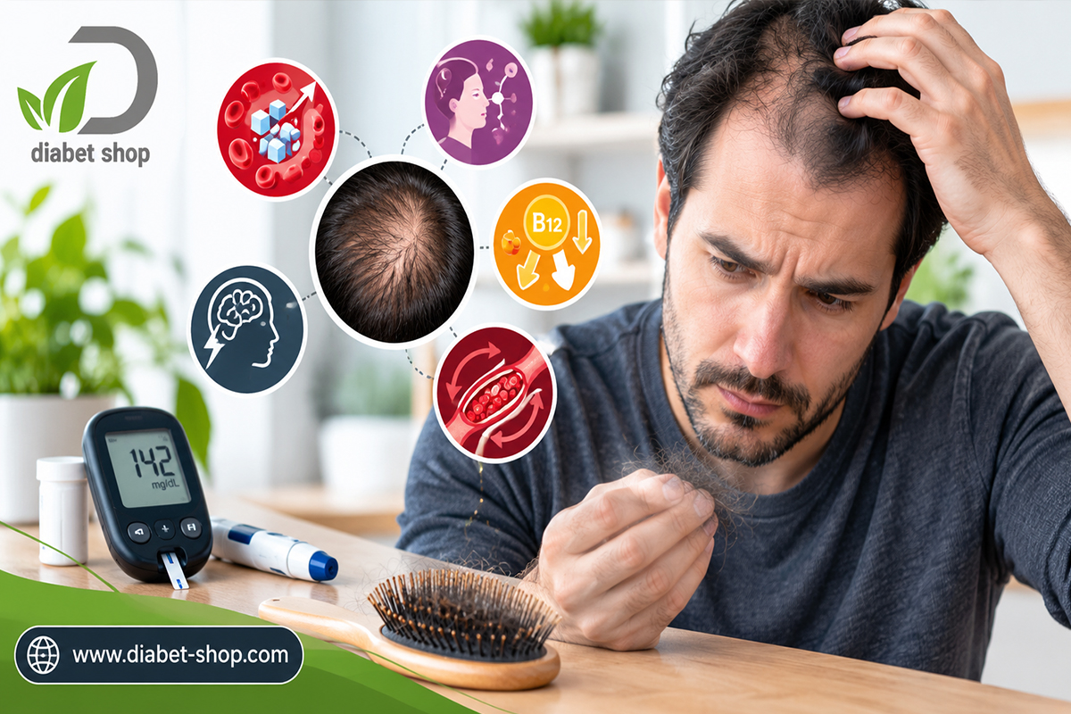 What causes hair loss in people with diabetes2