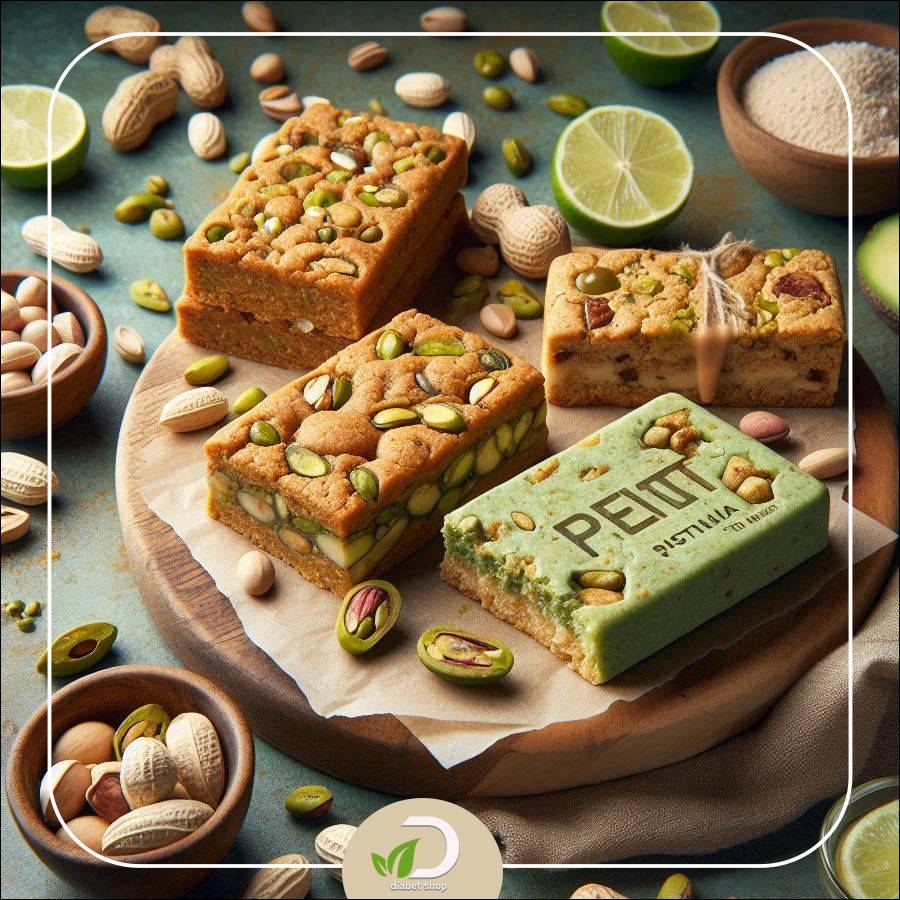 کوکی بار بادام زمینی وگان حاوی استویا دلوین