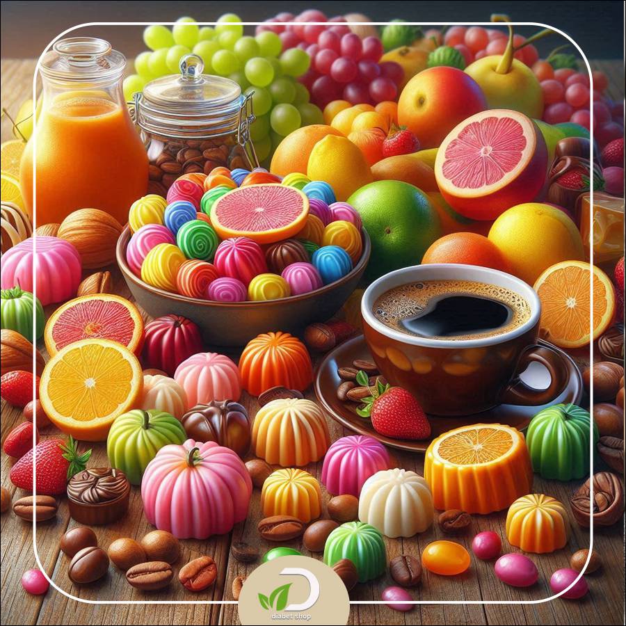 آبنبات استویا بدون قند با طعم میکس میوه‌ ای شیرین استویوفیت