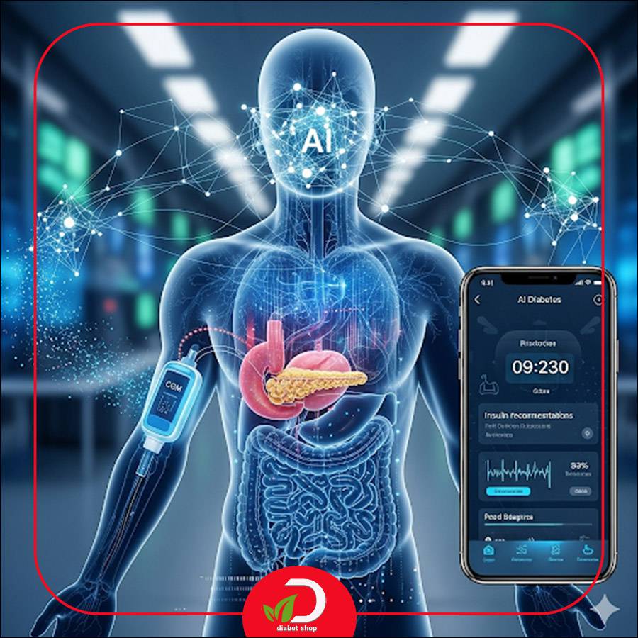 مزیت هوش مصنوعی در دیابت برای مدیریت بهتر رژیم غذایی و داروها