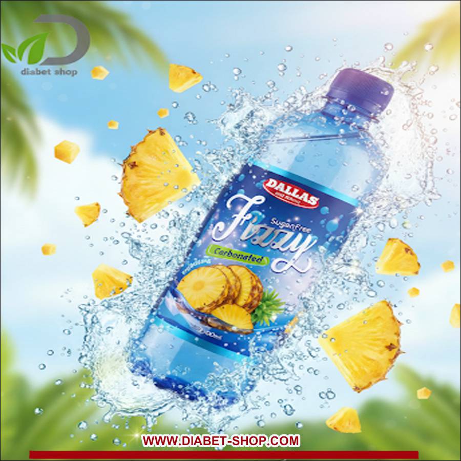 آب گازدار بدون قند با طعم آناناس دالاس