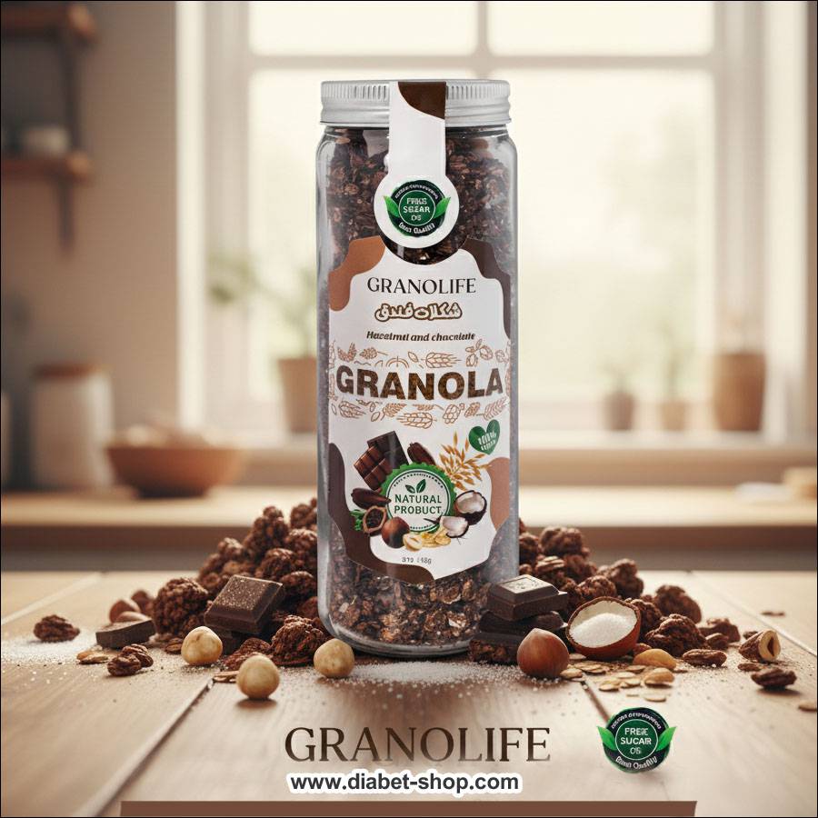 گرانولا شکلات فندق بدون قند گرانولایف