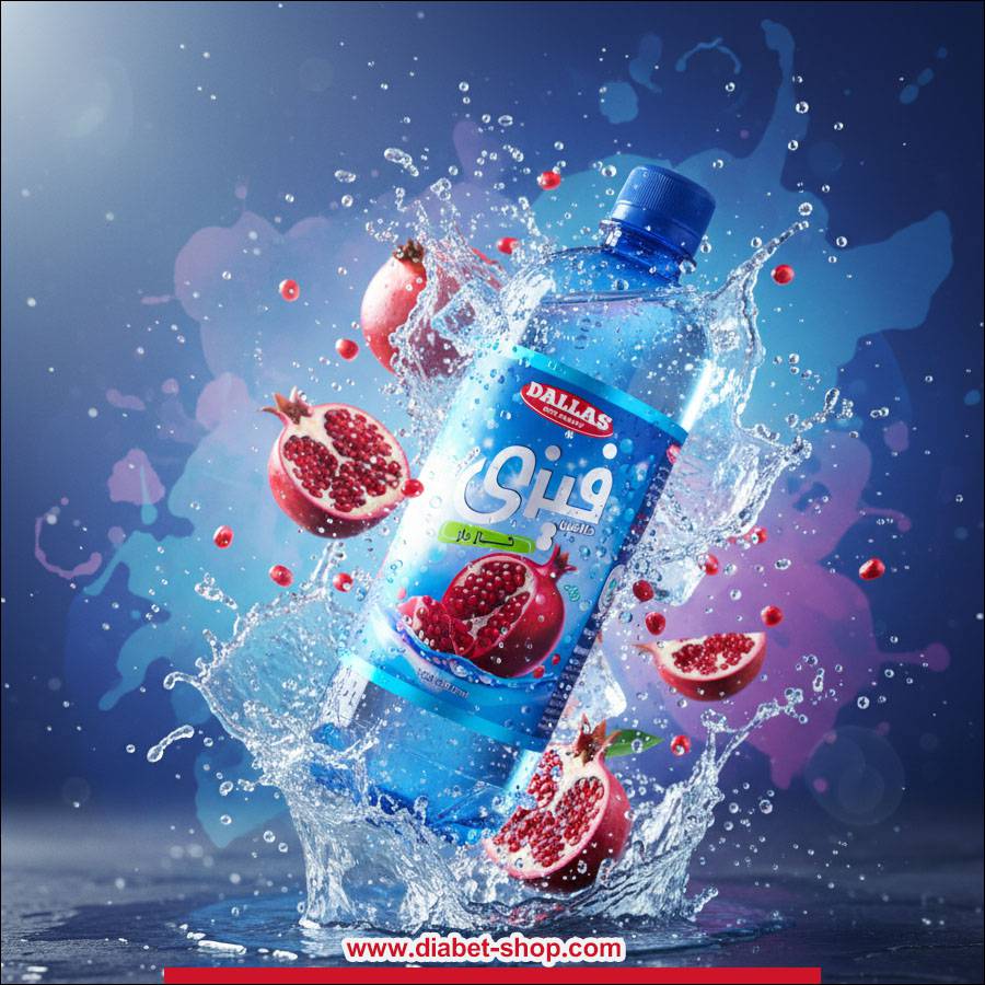 آب گازدار بدون قند با طعم انار دالاس