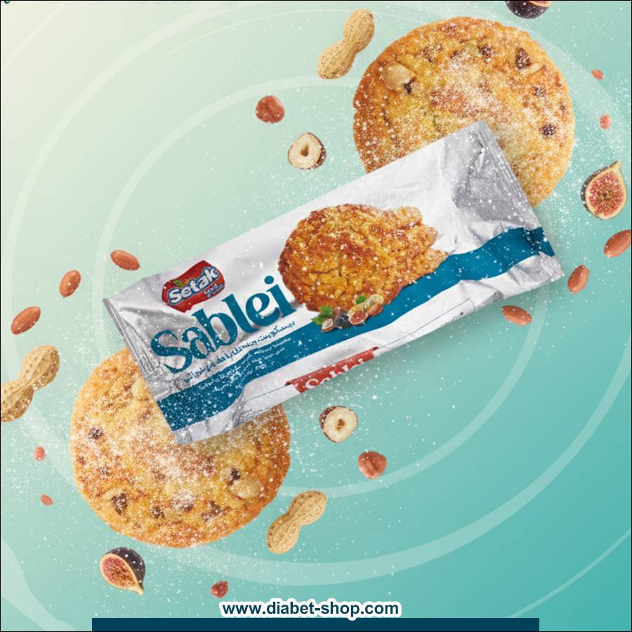 بیسکویت چند غله با مغزهای خوراکی ستاک سبلی