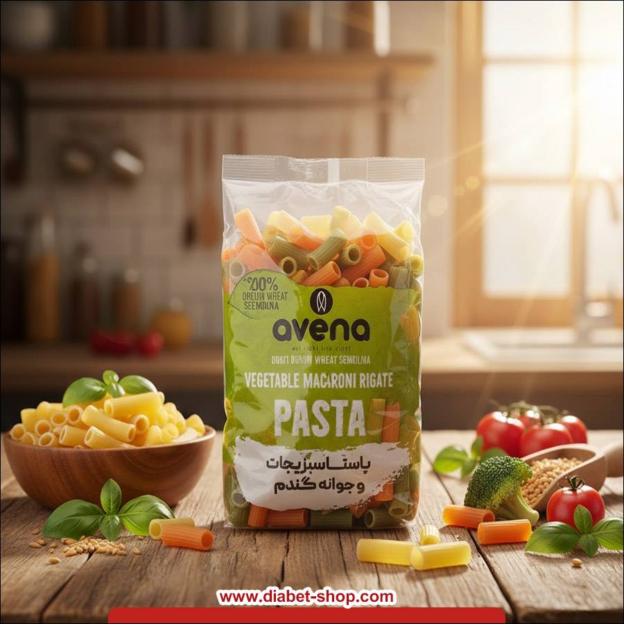 avena Sugar-Free Tubular Vegetable and Wheat Germ Pasta