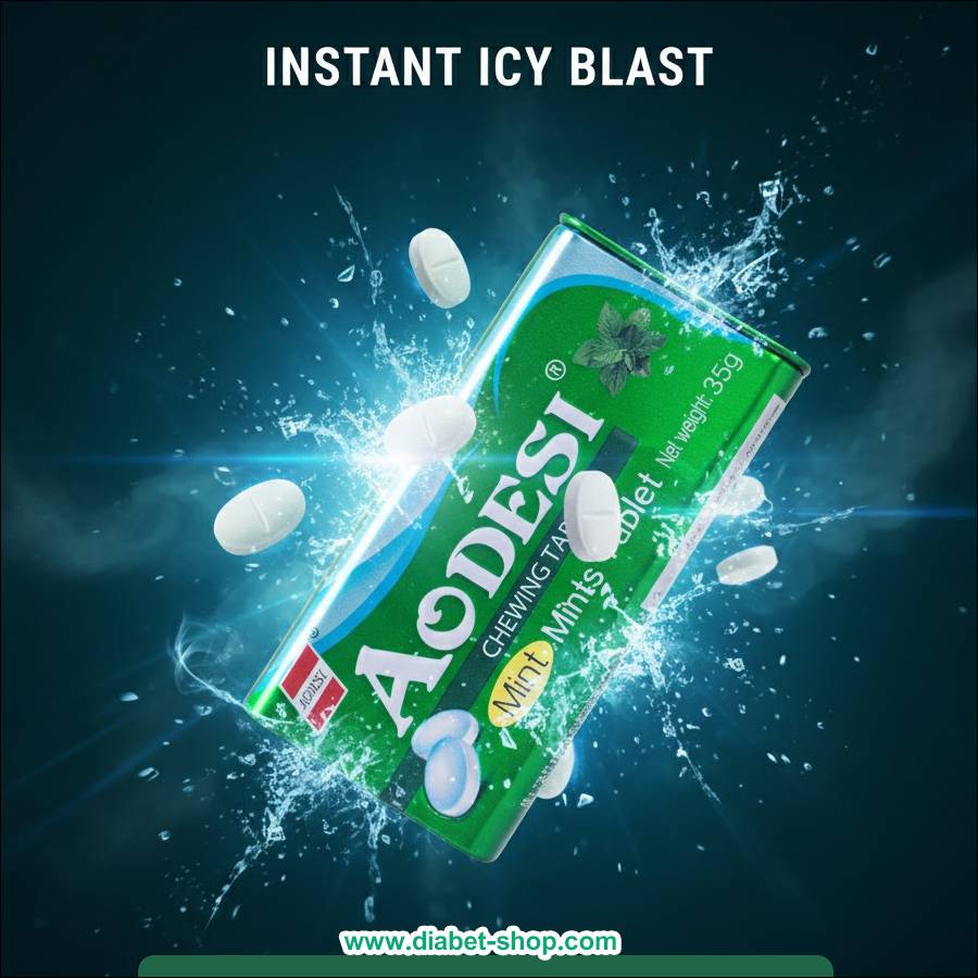 قرص خوشبو کننده دهان بدون قند با طعم نعنا آئودسی