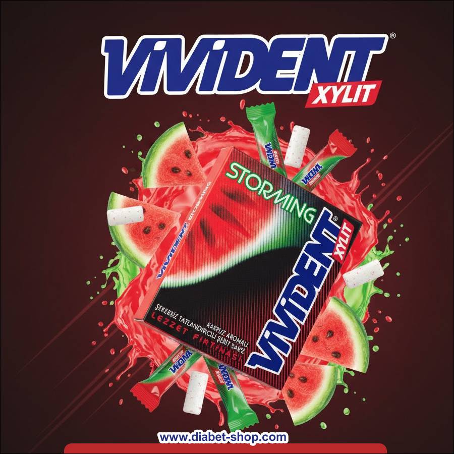 آدامس استورمینگ بدون قند با طعم هندوانه ویویدنت