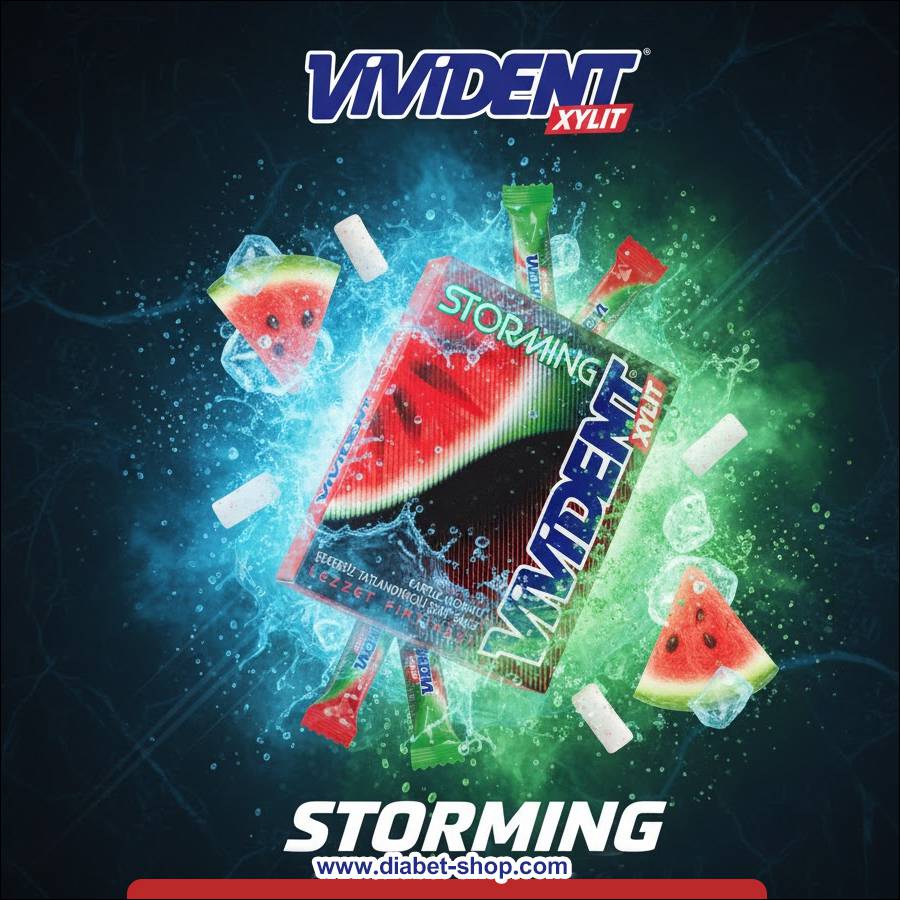 آدامس استورمینگ بدون قند با طعم هندوانه ویویدنت