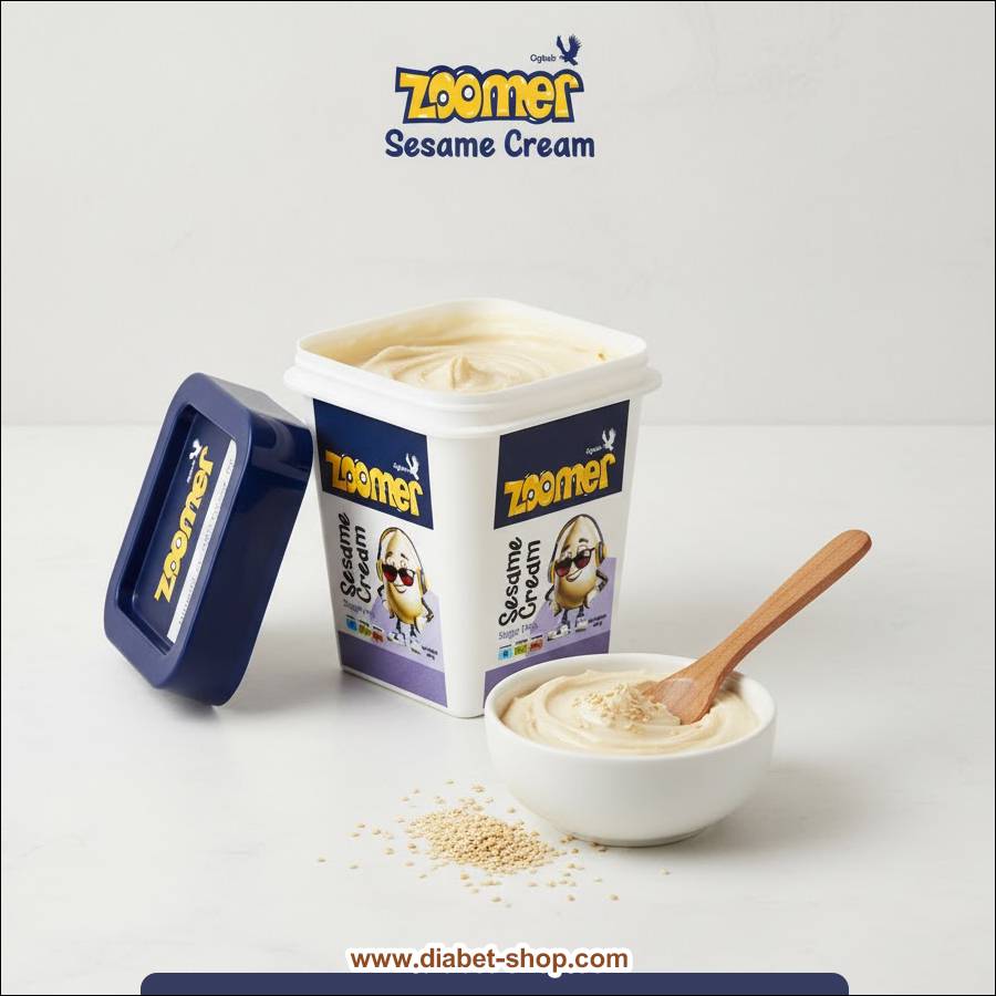 کرم کنجد بدون شکر زومر