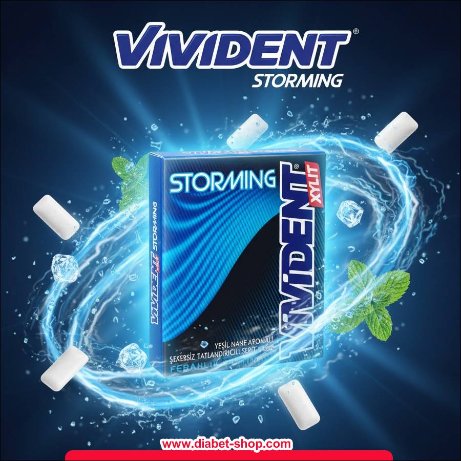 آدامس استرومینگ بدون شکر  با طعم نعناع سبز ویویدنت