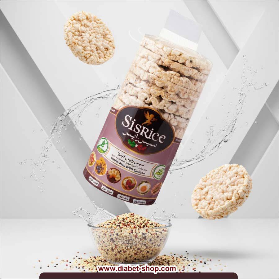 رایس کیک کینوا بدون گلوتن سیس رایس