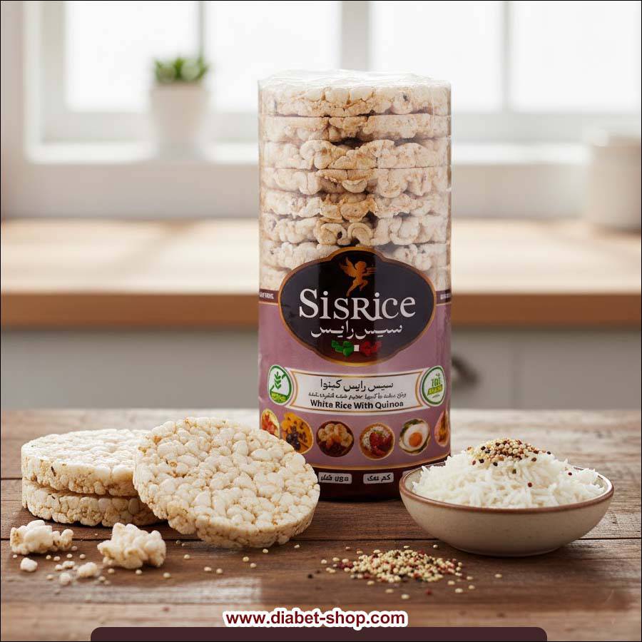 رایس کیک کینوا بدون گلوتن سیس رایس