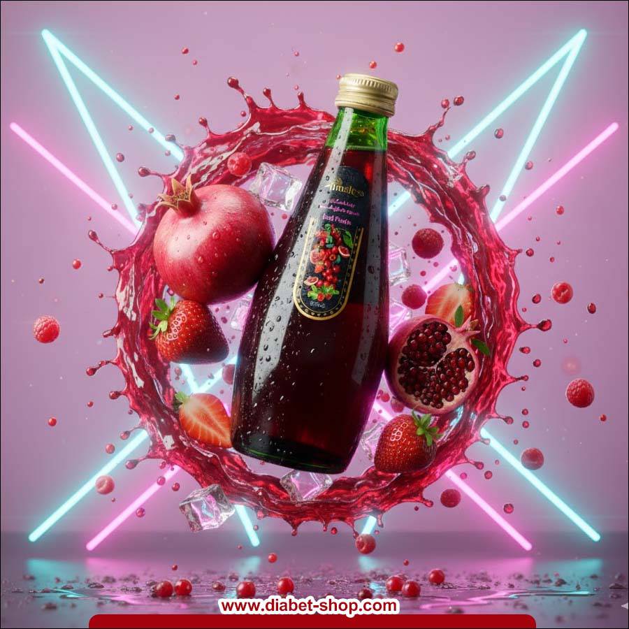 نوشابه گازدار کم کالری با طعم میوه های قرمز تایم لس