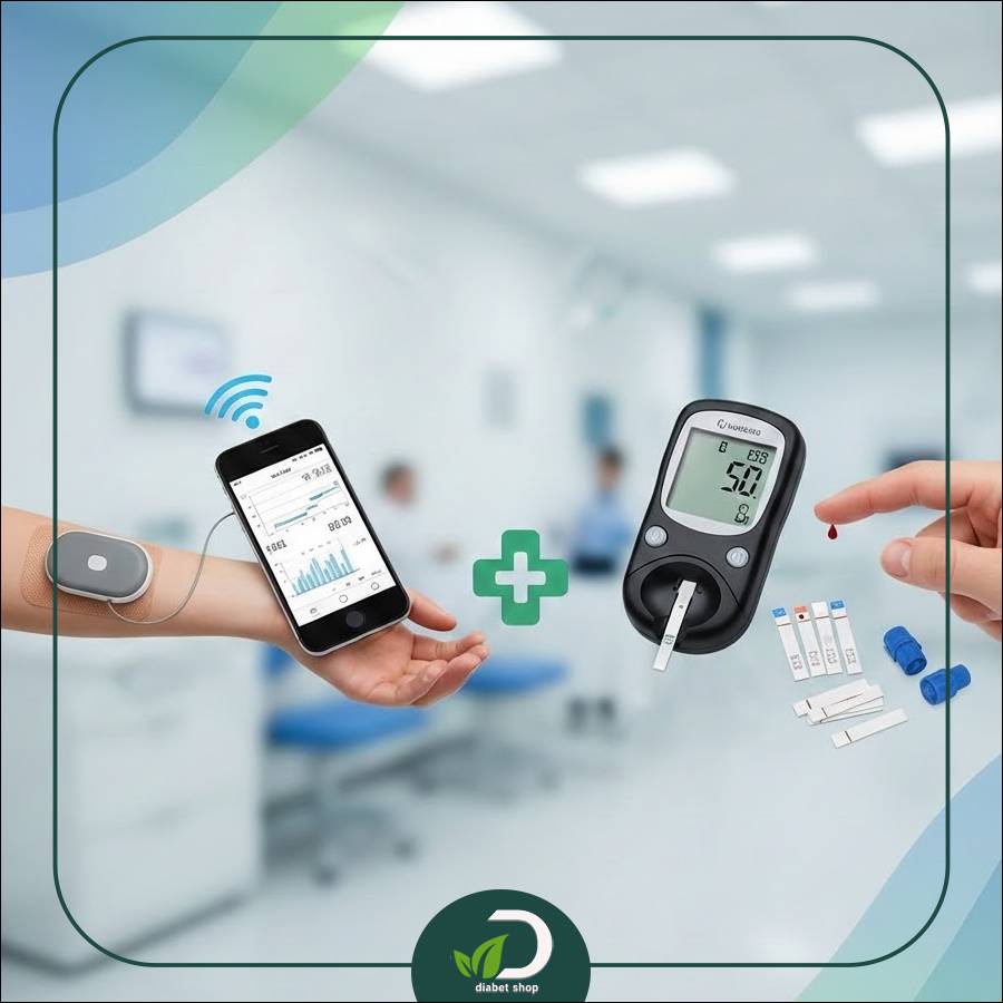 مقایسه کامل  سنسور پایش قند خون (CGM) و گلوکومتر