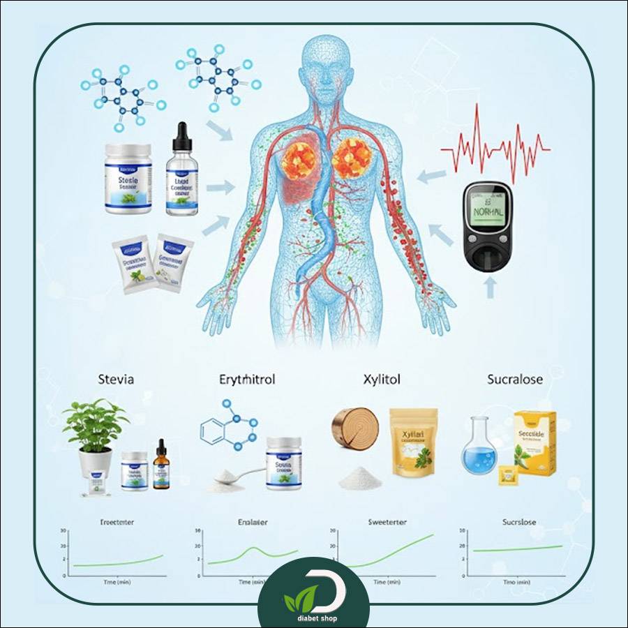 بررسی مزایا، معایب و عوارض شیرین‌ کننده‌ های کم‌ کالری بر قند خون