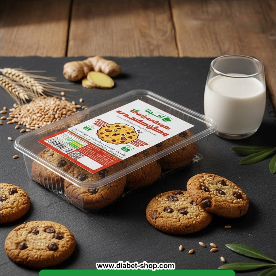 کوکی رژیمی بدون قند وگن کنجدی اکولا