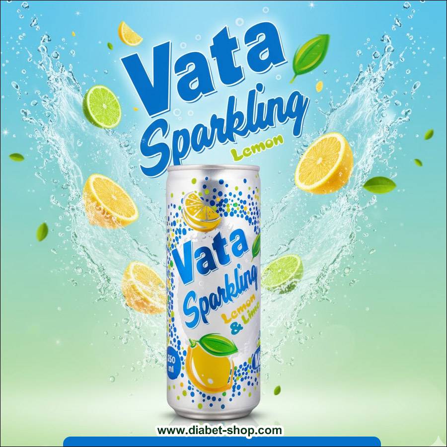 نوشابه گازدار بدون قند لیمویی واتا اسپارکلینگ