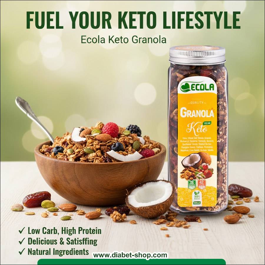 گرانولا کتو بدون قند و گلوتن اکولا