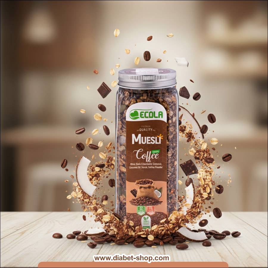 موسلی قهوه بدون قند و گلوتن اکولا