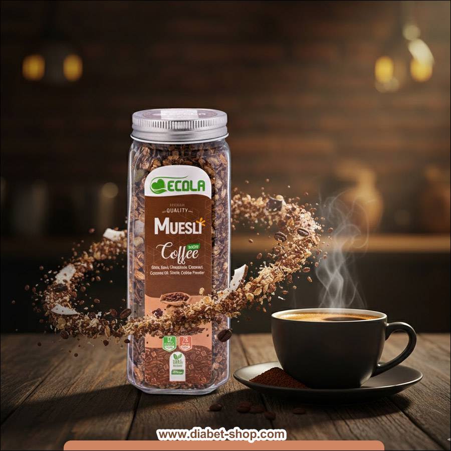 موسلی قهوه بدون قند و گلوتن اکولا