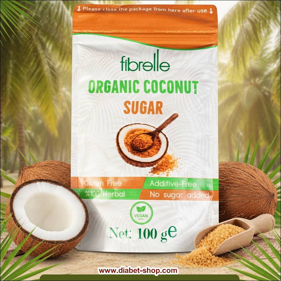 شکر نارگیل ارگانیک وگان و بدون گلوتن فیبرله