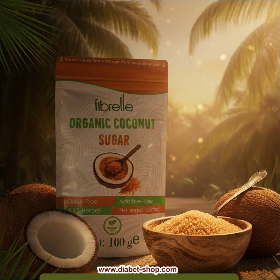 شکر نارگیل ارگانیک وگان و بدون گلوتن فیبرله
