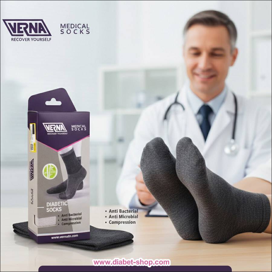 جوراب دیابتی بامبو مردانه ورنا