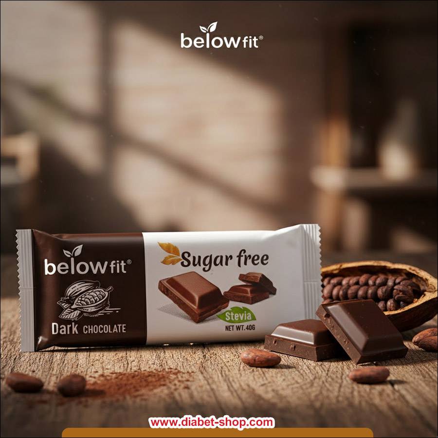 شکلات تلخ بدون قند با استویا بیلوفیت