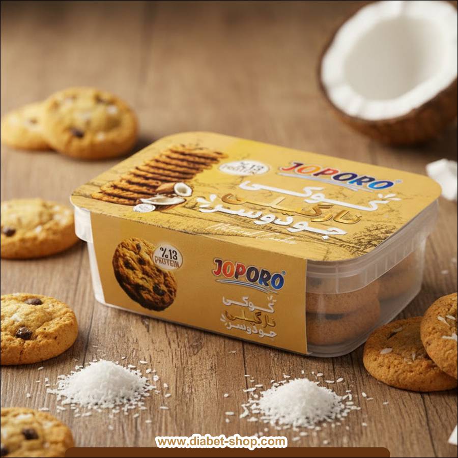 کوکی رژیمی پروتئینه جو دوسر نارگیلی جوپرو
