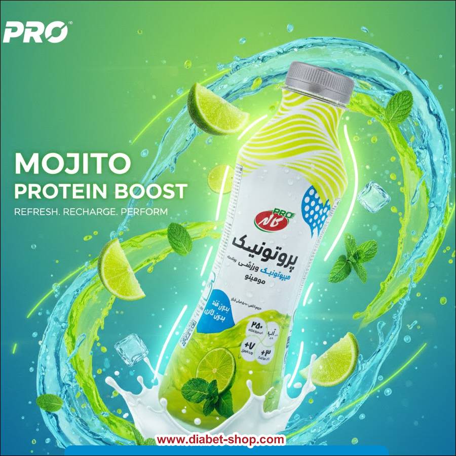 نوشیدنی پروتونیک و هیپوتونیک ورزشی ویتامینه کاله پرو با طعم موهیتو