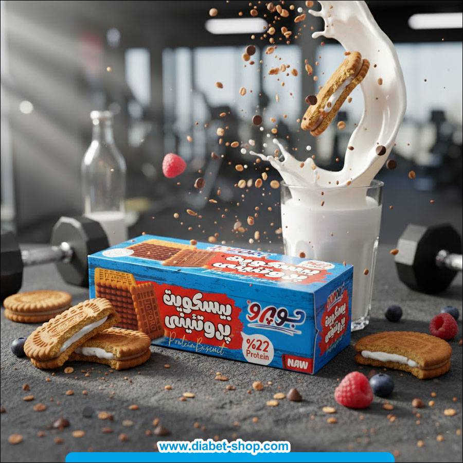 بیسکویت بدون قند پروتئینی جوپرو