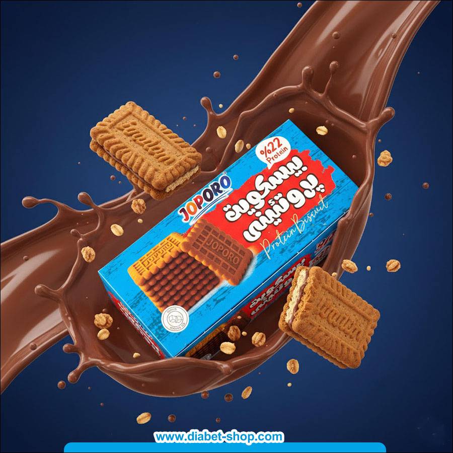 بیسکویت بدون قند پروتئینی جوپرو