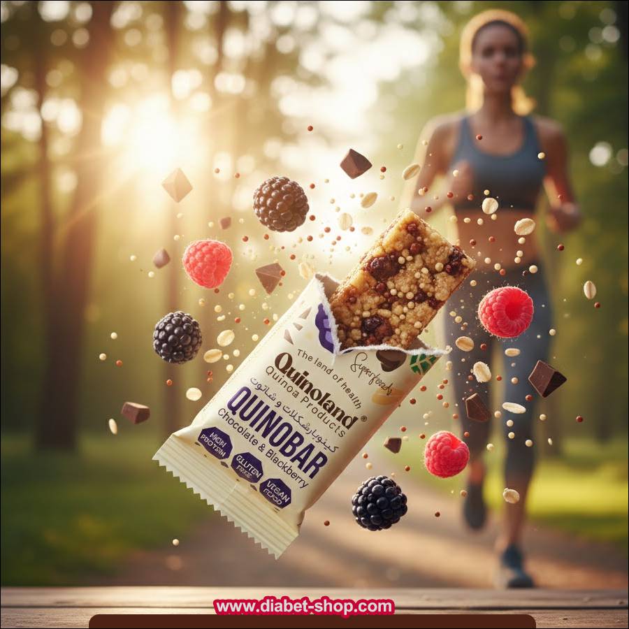 کینوبار پروتئینی بدون گلوتن شکلات و شاتوت کینولند