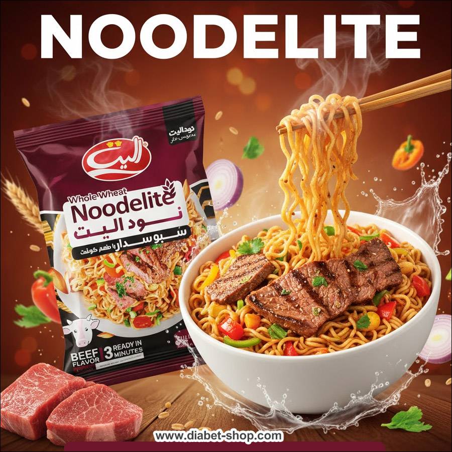 نودل سبوسدار با طعم گوشت الیت