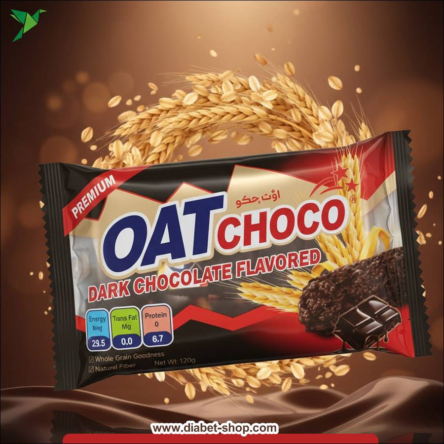 بار غلات رژیمی با طعم شکلات تلخ اوت چوکو