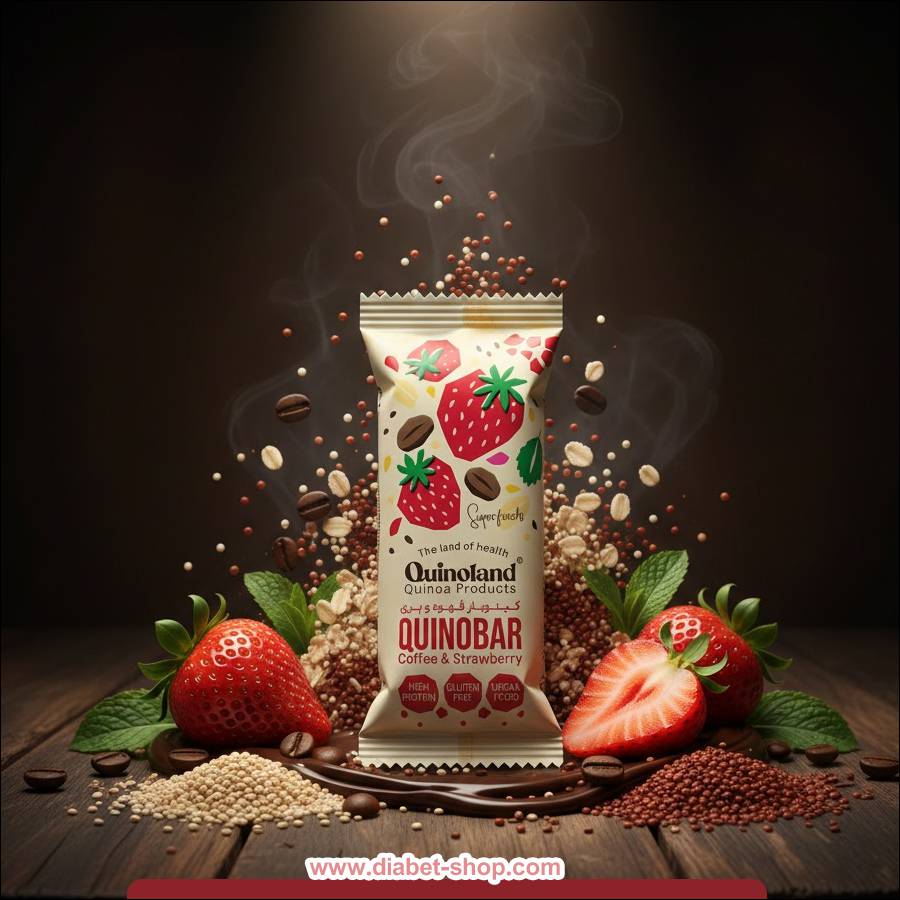 کینوبار پروتئینی بدون گلوتن قهوه و بری کینولند