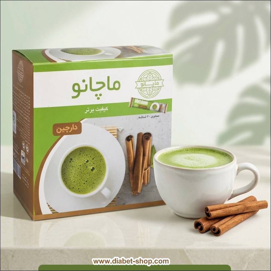 چای ماچا با طعم دارچین ماچانو