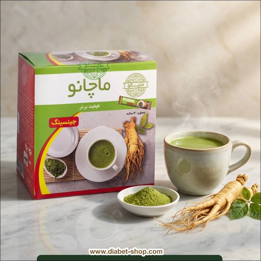 چای ماچا با طعم جینسینگ ماچانو