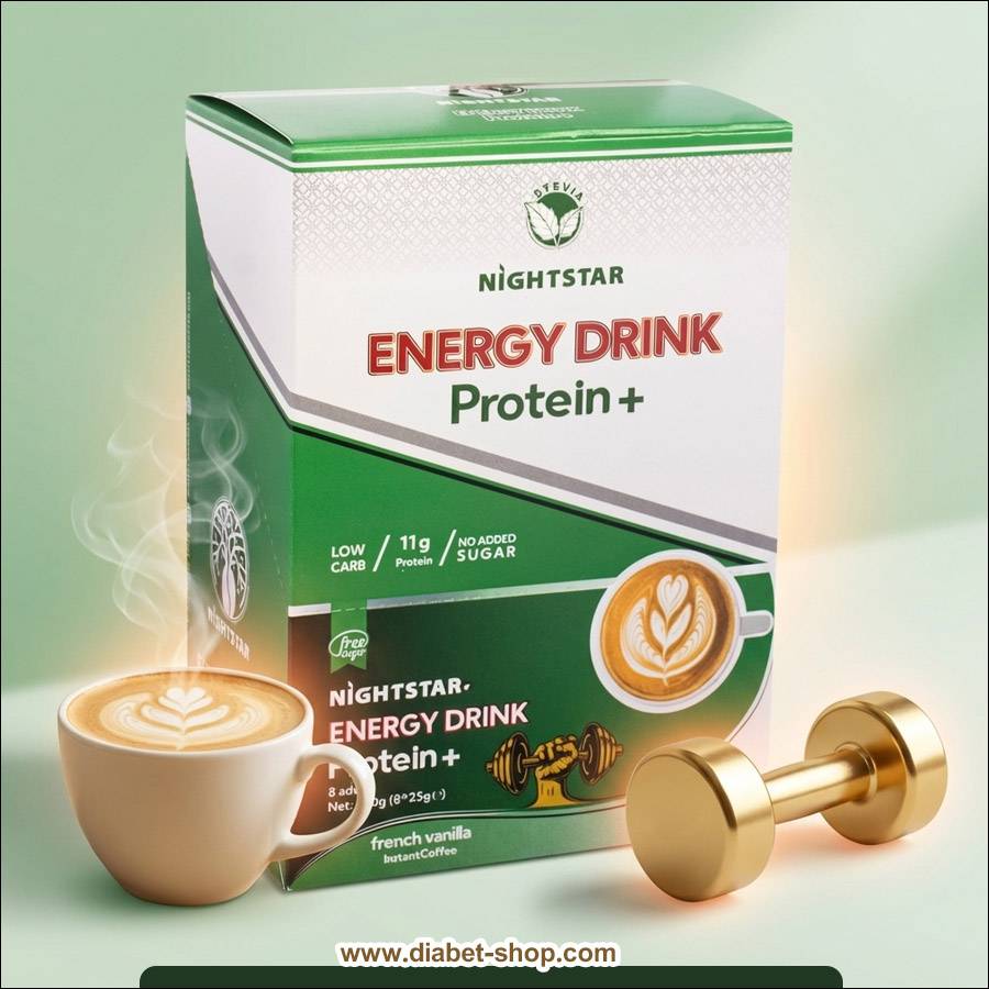 قهوه پروتئین وی بدون شکر حاوی استویا نایت ‌استار
