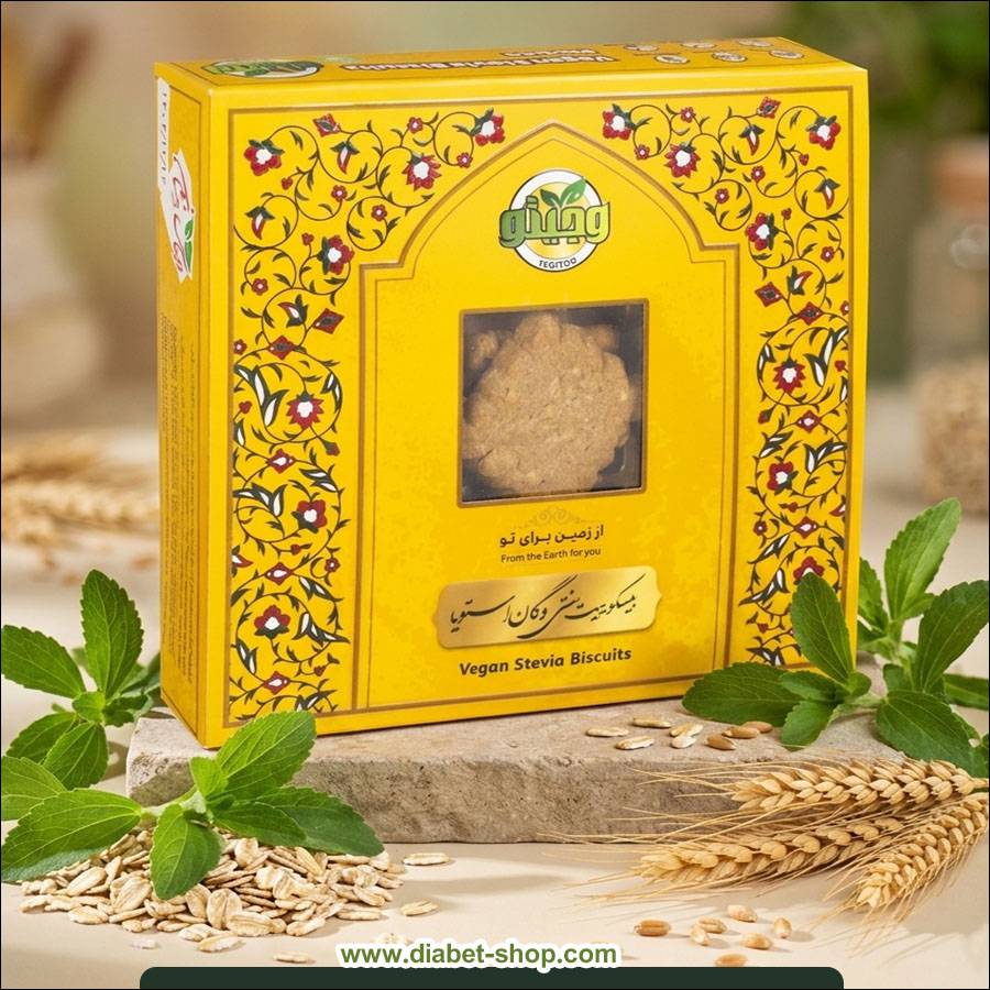 بیسکویت سنتی رژیمی وگان با استویا ماسالا وجیتو