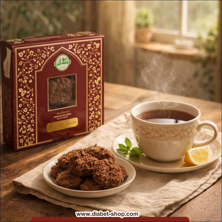 بیسکویت سنتی رژیمی وگان با استویا نوتلا وجیتو